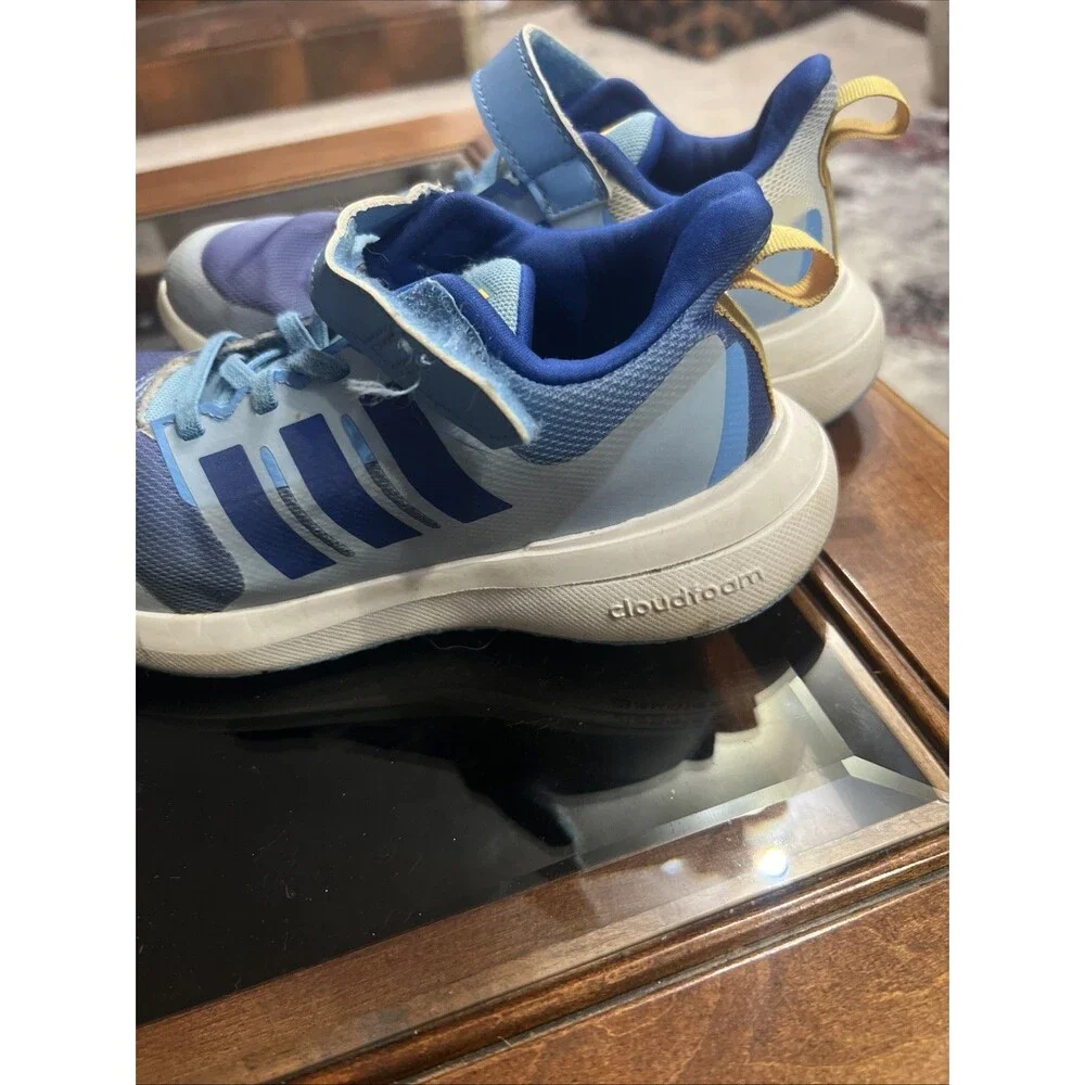 Adidas Cloudfoam Sneakers Kids Size 13 Blue Hook and Loop Athletic Running Shoes